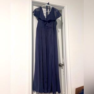 Stormy Blue Bridesmaid Dress